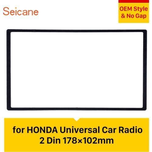 Seicane Install Bezel Trim Kit Fascia Dash Panel No gap Audio Cover Trim Car Radio Fascia For Honda FIT Jazz 1999 2000 2001 2002