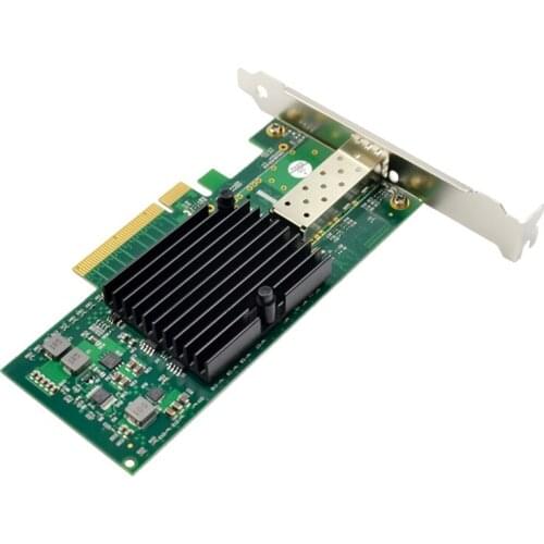 PCI-E X8 Ethernet Network Card 10 Gigabit Fiber Server Adapter X520 10GbE Single SFP+Fiber LC for 82599EN Chip
