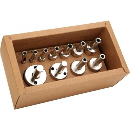 11Pcs 6-30mm Diamond Multifunction Drill Bit Set Woodworking Tools Hole Saw Glass Ceramic Tile Marble Granite Wood Hole Opener