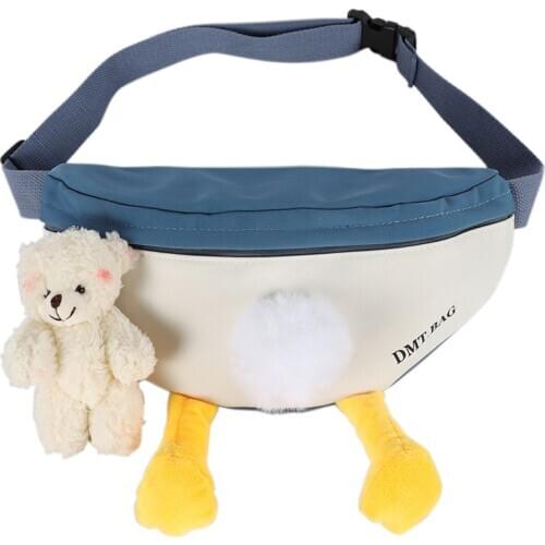 Disney Donald Duck nylon messenger shoulder bag cartoon chest bag women new cartoon waist bag