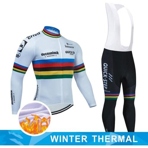 2022 New i2022 Team Spain Cycling Jersey 20D Gel Set MTB Winter Thermal Fleece Bicycle Clothing Ropa Ciclismo Mens Cycling Wear