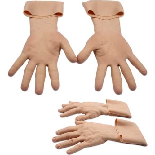 New Upgrade Silicone Lifelike Prosthesis Hand Sleeve Highly Simulated Skin Artificial Arm Cover for Scar Crossdresser Drag Queen