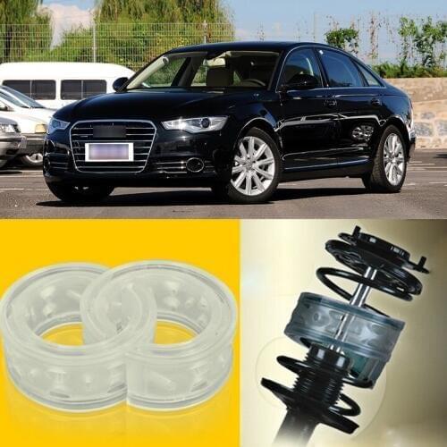 2pcs Power Front /Rear Shock Suspension Cushion Buffer Spring Bumper For Audi A6