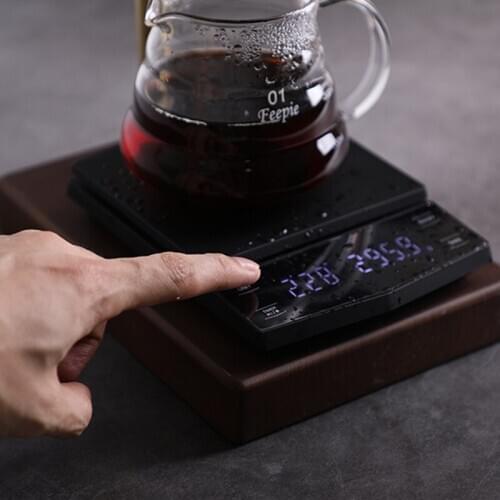 Rechargeable Hand Make Coffee Scale Electronic Weighing Scale Counter Timing Electronic Scale Kitchen Scale V60 2kg Scale