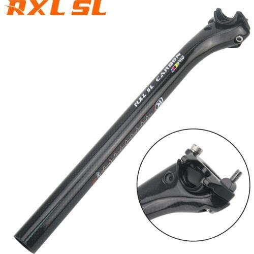 RXL SL Bike Seatpost 3K Glossy/Matte Bicycle Seat Post Carbon MTB Offset Black Seats Tube 27.2/30.8/31.6 Bike Seatposts