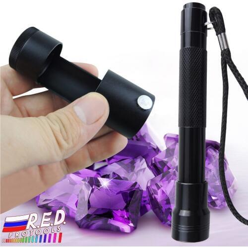 Portable Handheld Polariscope LED flashlight Jewellery Gems Gemstone tools 80mm Length + 28mm diameter