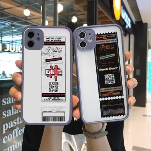 Stray Kids Air tickets Design Phone Cases matte transparent For iphone 7 8 11 12 plus mini x xs xr pro max cover