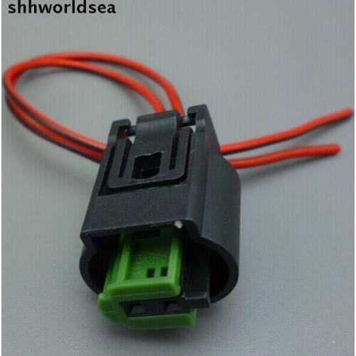 Shhworldsea 2 Pin Female 968405-1 Car Fuel Injector Auto Plug 1-967644-1 auto Sensor Connector For BWM for Porsche for Benz