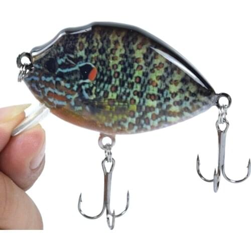 Fans Sinking New Crankbait Wobblers 6.0cm 14.5g Sunfish Hard Plastic Bait Fishing Panfish Lures for Fishing
