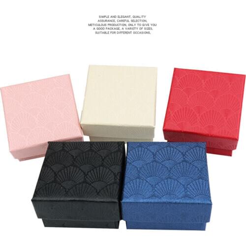 High Quality New Scallop Jewelry Box Ring Necklace Earring Bracelet Wedding Engagement Solid Color Jewelry Display Gift Box