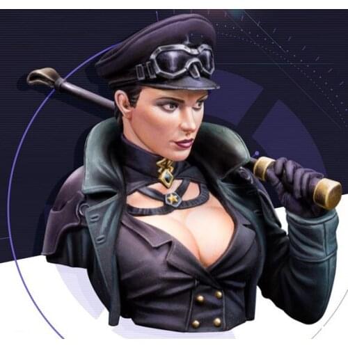 1/12 ancient woman with hat bust Resin figure Model kits Miniature gk Unassembly Unpainted