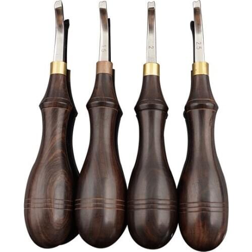 1-4Pcs 145mm Hi-Quality Sandalwood Edge Trimmer Archer Blank Holder Edger Leather Tools Grooving Device Crimper DIY 2020NEW Hot
