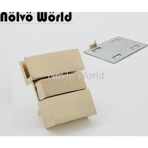 2-10pcs 3 colors 39*42mm Metal Closures Twist Locks for Men Bag Purse Handbag