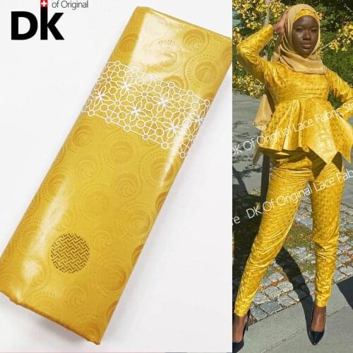 5 Yard Atiku Fabric For Men 2021 Bazin Riche Original Brode Autriche 100% Coton Basin Riche Gextczer Lace Material High Quality