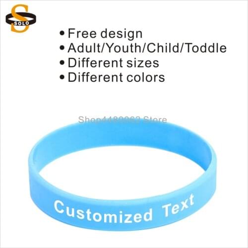 50pcs/lot 12mm Width Custom Silicone Wristband For Promotional Gift Personalized Writing Silicone Bracelet Rubber DIY Hand Band