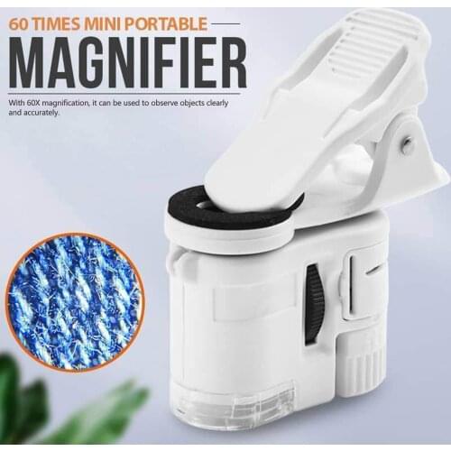 60X Mini Portable Smartphone Microscope