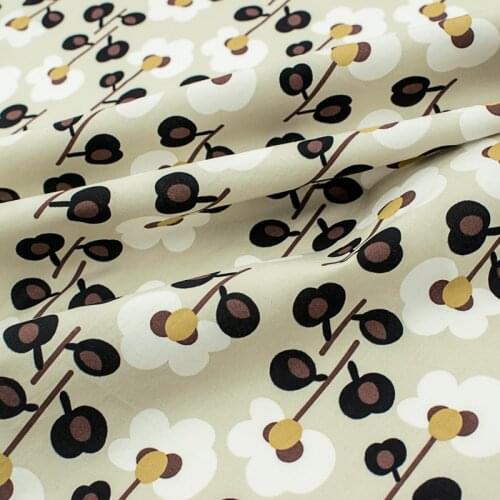 White Cotton Reactive Printing And Dyeing Pure Cotton Fabric For Dress Tissus Au MÈTre Telas Por Metro Tissu Vestidos Sewing DIY