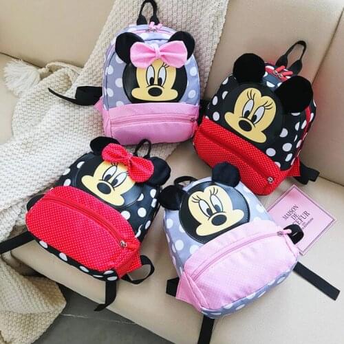 Disney Kids Mickey&Minnie Mouse Schoolbag Children Backpacks kindergarten Backpack Children School Bags Baby Girls Boys Backpack
