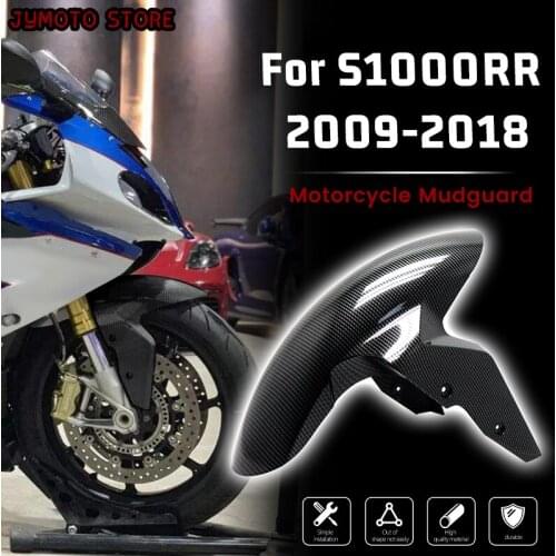 For BMW S1000RR S1000S Motorcycle Front Fender Splash Guard 2009 2010 2012 2013 -2018 Fender Guard Black Carbon Fiber