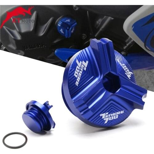 For YAMAHA TENERE 700 2019-2020 XTZ 700 XTZ700 Motorcycle Oil Drain Sump Plug Aluminum Engine Filler Tank Cap Cover Racing Bolts