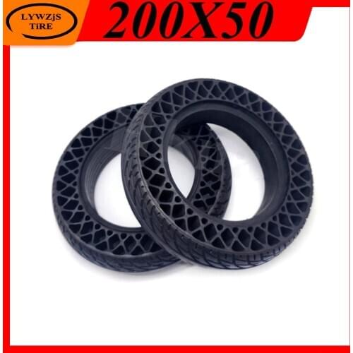 Electric Scooter 200x50 Solid Tire 8-inch Non Pneumatic Explosion-proof Tubeless Tire Motor Hub Tire Accessories