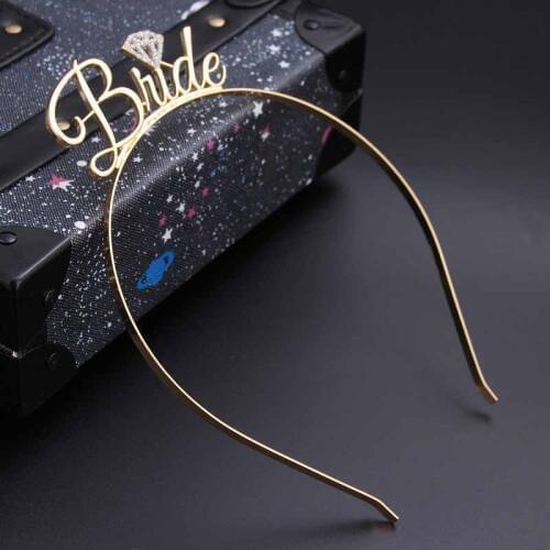 Team Bride tribe Bridesmaid Tiara Crown Headband Bachelorette Hen Party Bride to Be Wedding Bridal Shower Girls night Decoration