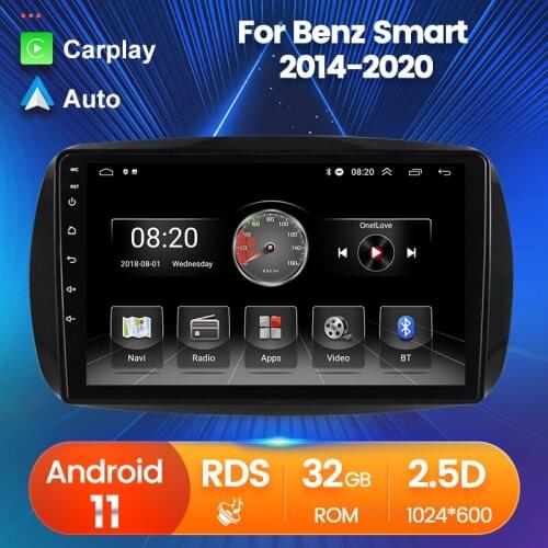 GPS Navigation Car Multimedia Radio Stereo Player Android For Mercedes Benz Smart C453 A453 W453 2014-2020 SWC 2GBRAM 32GBROM
