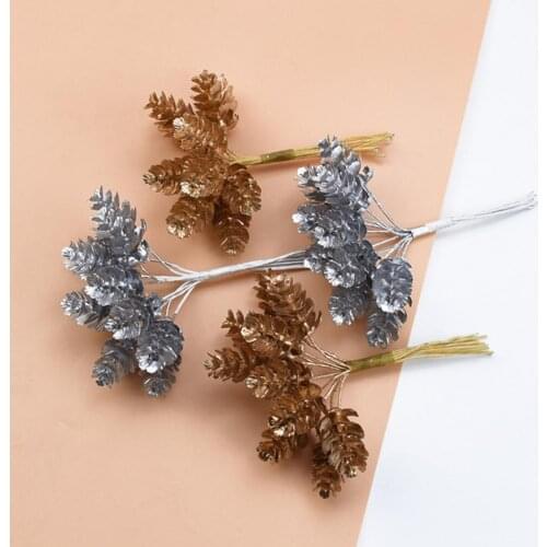 10pcs/bundle artificial plant grass pine for diy wedding wreath Christmas garland home decoration accessories artificial flowers