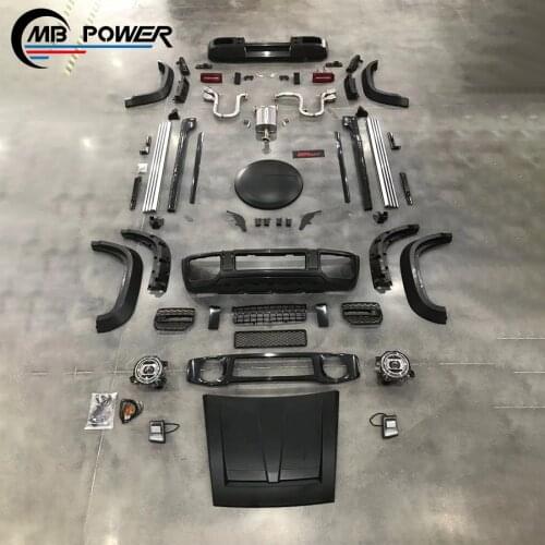 New JMN body kit for JMN to G63 style with hood front bumper over fenders headlamp and tailights exhaust system