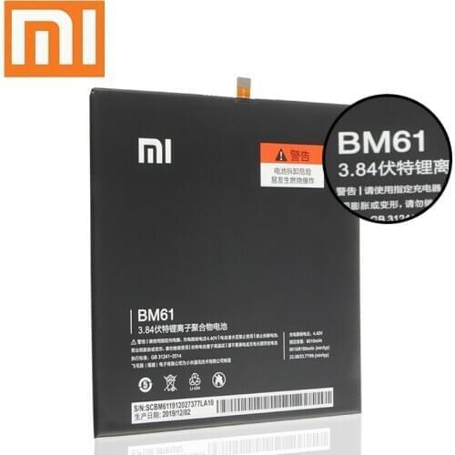 Xiao Mi Original Replacement Phone Battery BM61 For XiaoMi Pad 2 2015716 BM61 Authentic Rechargeable Battery 6010mAh