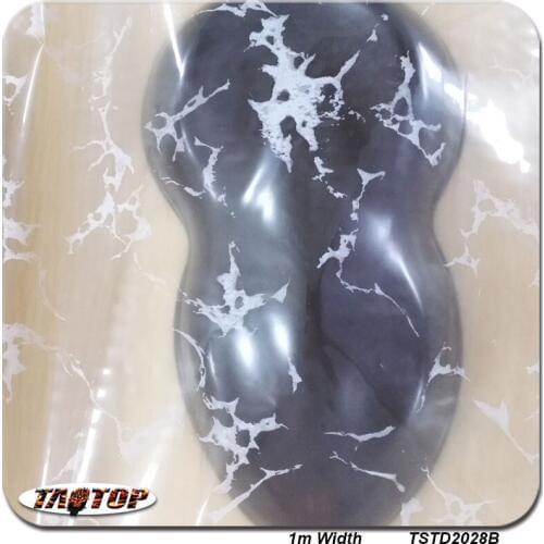 TSTD2028B 1M * 10M popular marble stone and transparent Hydrographics Film Water Transfer Printing Films