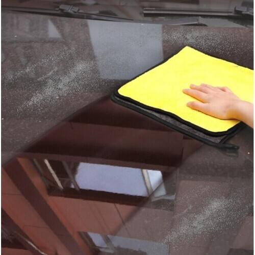 30x30CM Car Wash Microfiber Cleaning Towel For Mitsubishi ASX Outlander Lancer Evolution Pajero Eclipse Grandis FORTIS Zinger