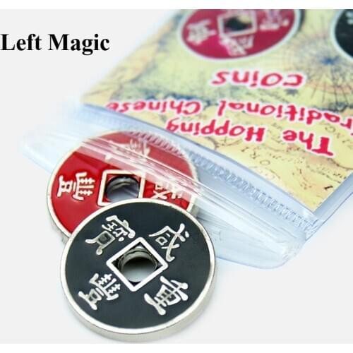 The Hopping Traditional Chinese coins - Magic Tricks Close Up,Professional Coin Magic Props,Illusion,Fun,Magician Coin Jumping