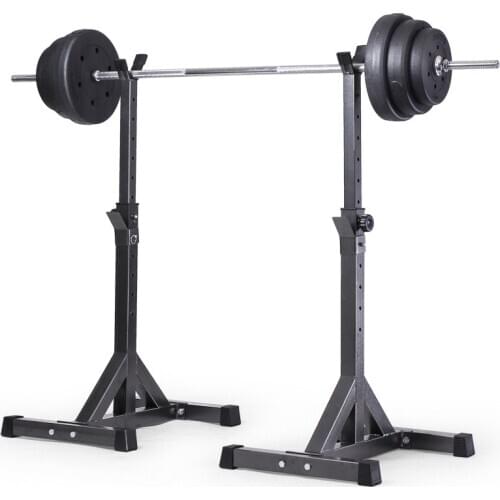 Adjustable Barbell Rack Split Weight Lifting Rack Bench Press Home Fitness Exercise Equipment Squat Rack