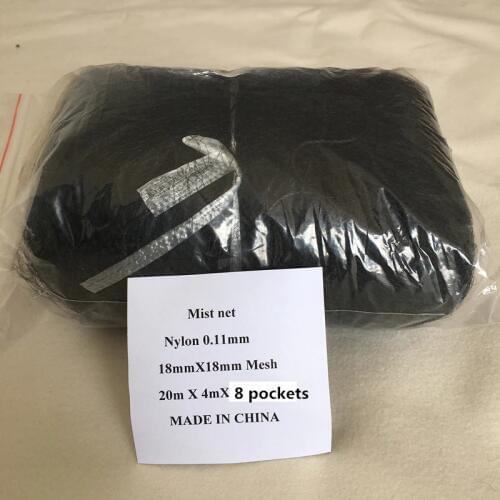Birdnetting High Quality Deep Pockets Nylon 20X4M 18mm mesh Hole size Bird Mist net Bird Capture net Bird Nets For Catching Bird