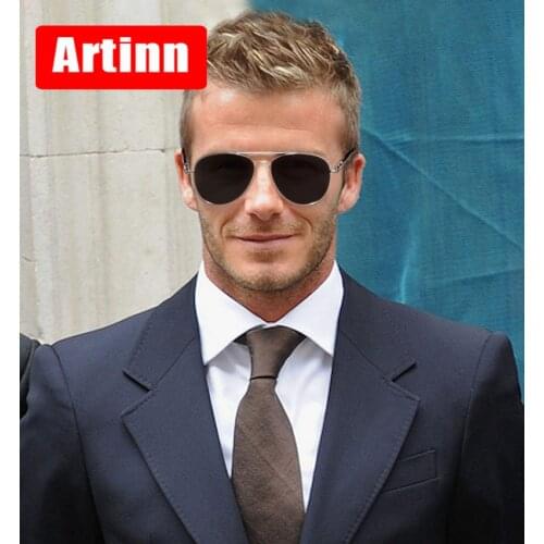 2019 Aviation Spring Leg Alloy Metal Frame Polarized Sunglasses Men Luxury Brand Design Pilot Men Sun Glasses Driving Quality