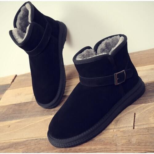 Super warm snow boots mens luxury brand fashion couple unisex winter boots mens casual shoes ankle boots retro style boots