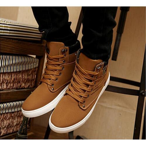 1pair Spring Autumn Shoes Warm Men Shoes Tenis Masculino Male Mens Comfortable Casual Shoes Canvas Botas