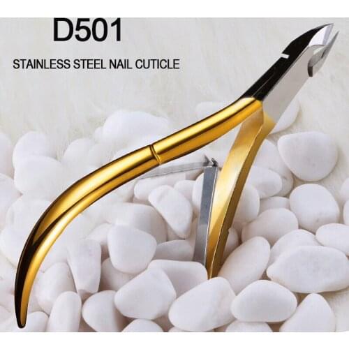 TP Stainless Steel Cuticle Scissors Nail Pusher Double-end Dead Skin Cuticle Remover Nail Pusher Remover Manicure Pedicure Tool