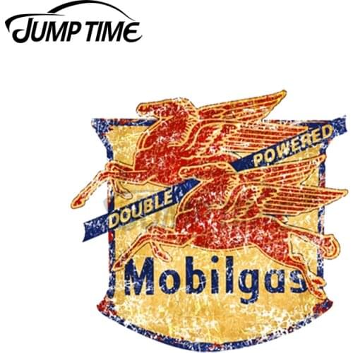 Jump Time 13x10cm For Double Pegasus Vintage Mobil Vinyl Car Stickers Waterproof Personality JDM Assessoires Scratch-proof Decal