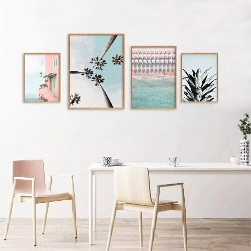 Wall Art Landscape Canvas Poster Nordic Print Ocean Sea Beach Painting Scandinavian Decoration Picture Modern Living Room Decor