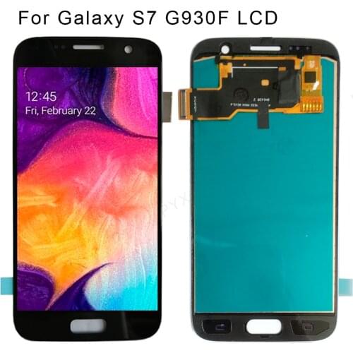 TFT adjustable For SAMSUNG GALAXY S7 G930A G930F SM-G930F LCD Display Touch Screen Digitizer Assembly Replacement For galaxy S7