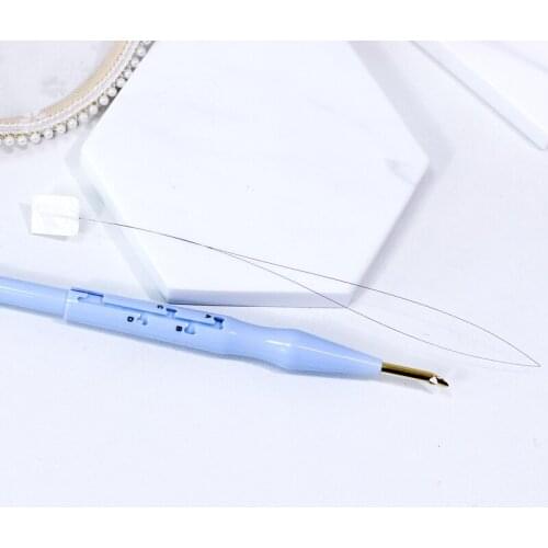 1PCS Plastic Punch Needle Embroidery Pen Set Adjustable Punch Needle Weaving Tool Interchangeable Punch Needle Sewing Needles