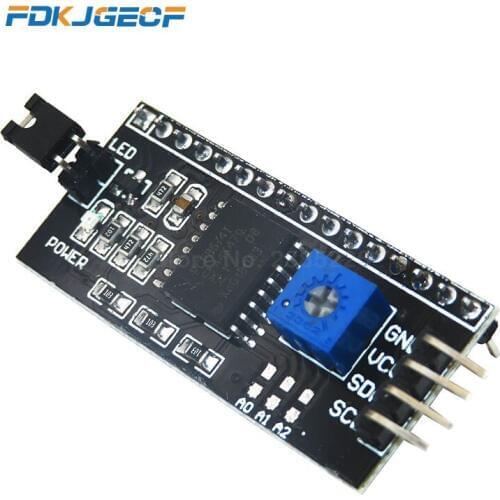 10pcs IIC I2C TWI SPI Serial Interface Board Port For arduno 1602 2004 LCD LCD1602 Adapter Plate LCD Adapter Converter Module