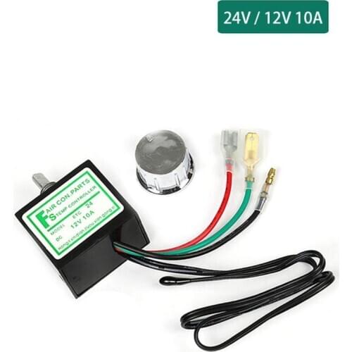 12-24V Car Air Conditioner Electronic Thermostat Switch Adjustable Temperature Control