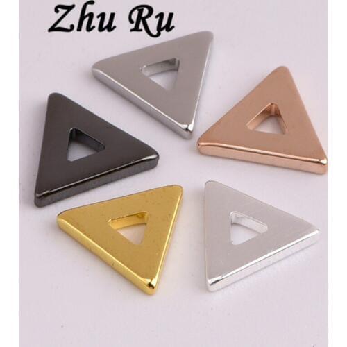 20pcs ZHU RU Charms Hollow triangle Funnels tents hangers sails shape Making pendant fit Vintage DIY bracelet necklace