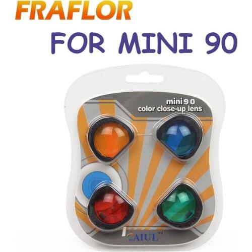 4 PCS Close-up Lens Colorful Color Filter Mirror for Fujifilm Instax Mini 90 Instant Film Cameras Photographic Accessories