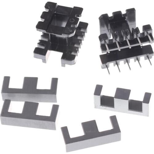 5Sets 5SET =10 Ferrite Halves + 5 Bobbin Transformer Bobbin PC40 Ferrite Core Vertical
