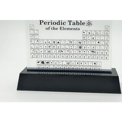 Acrylic Real Periodic Table With Elements Embedded Teachers Day Gifts and Science Souvenir Chemistry Collections