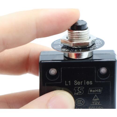 Circuit Breaker Blade Fuse ATC Automatic/Manual Reset L1 5A 8A 10A 15A 18A 20A 25A 30A Resettable for RVs Boats Marine Medical